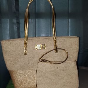 Kate Spade tote bag and wristlet